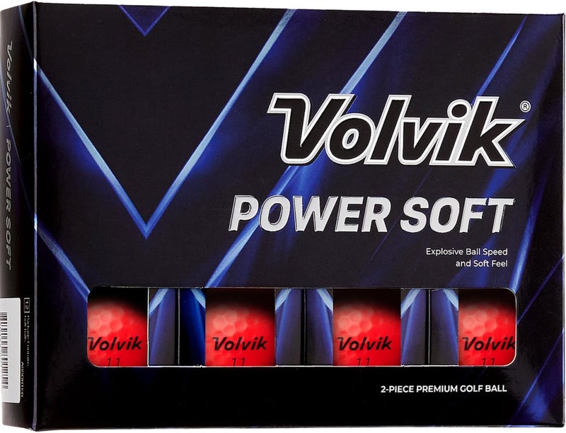 Volvik Power Soft Golf Balls (Red) - Image 1
